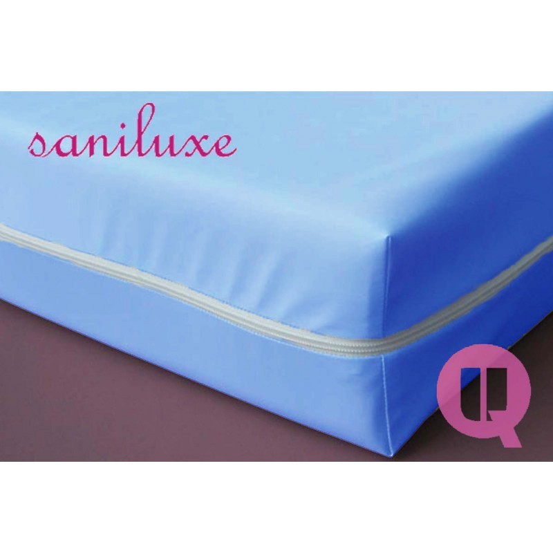 FUNDA COLCHON ANTIACAROS SANILUXE AZUL 90x190x20