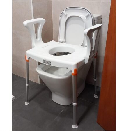 Elevador WC, PVC, Reposabrazos, 10 cm, Cibeles